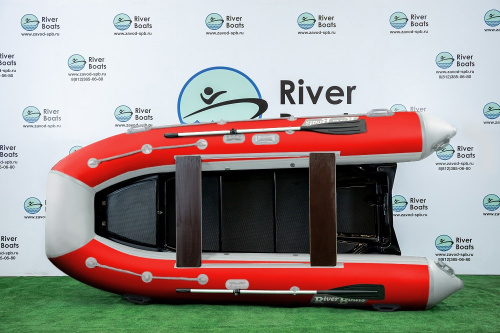Лодка ПВХ РИБ RiverBoats RB-380 (Встроенный рундук) (New)